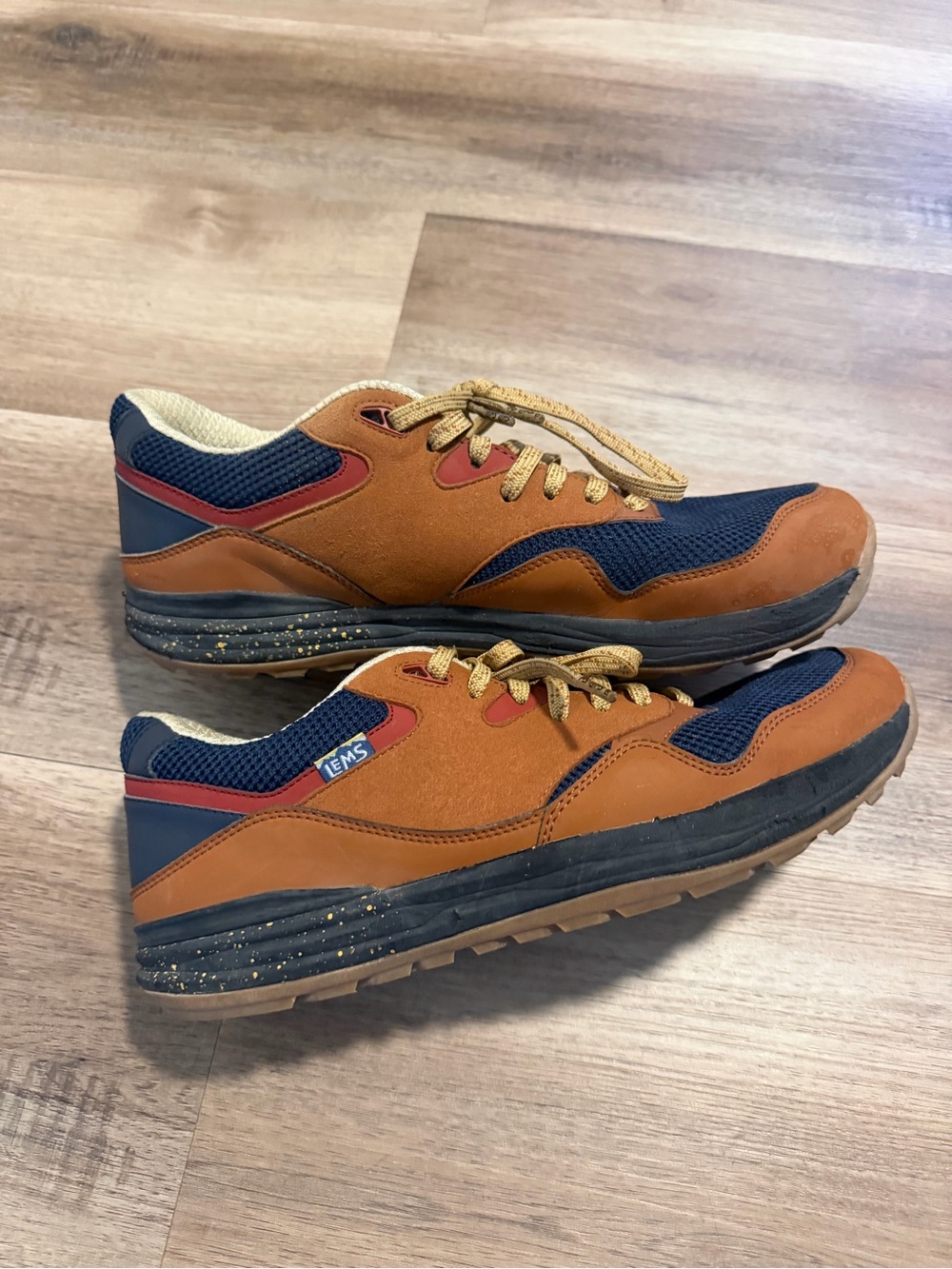 LEMS Trailhead Shoes Men's Size 11 Brown Blue Sequoia Trail Hiking Outdoor